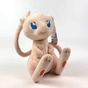Tomy Pokemon Plush Mew 2013 Pink Sitting Hang Tag‎